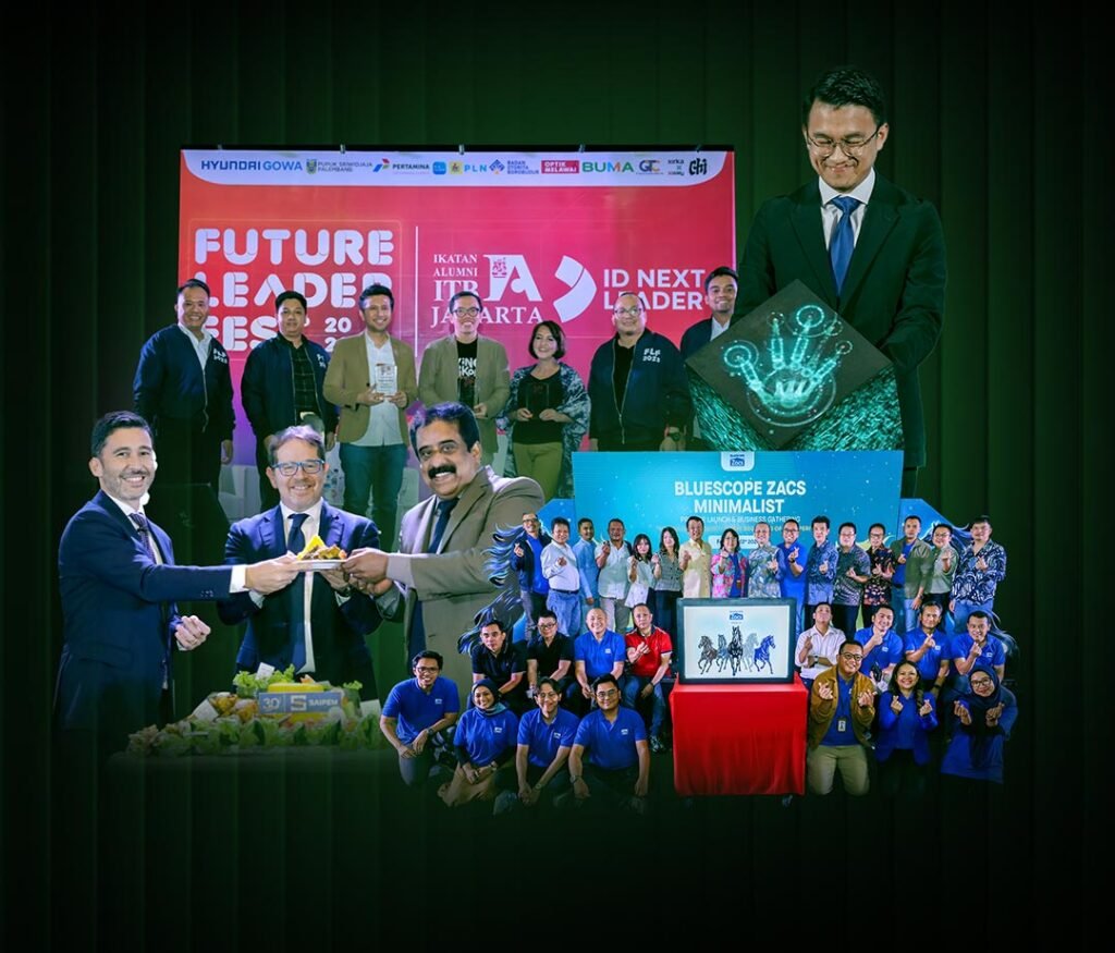 Product launching ceremony with stage presentation and guests